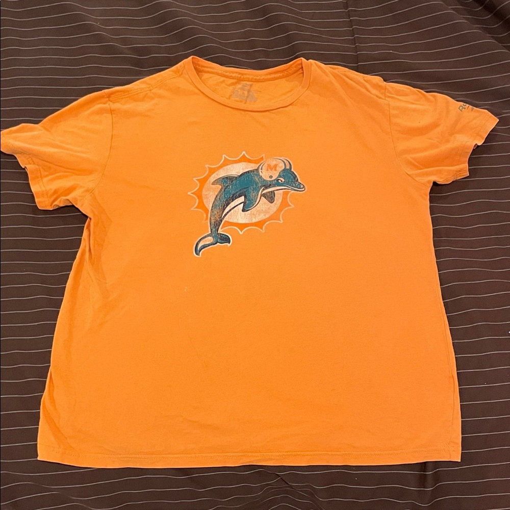 Orange T-Shirt with Dolphin Logo